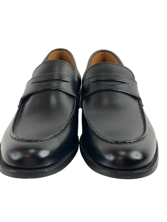 Frye Shoes Mens Size 13D Black Leather Penny Loafers Handmade In Mexico Luxury main image 8